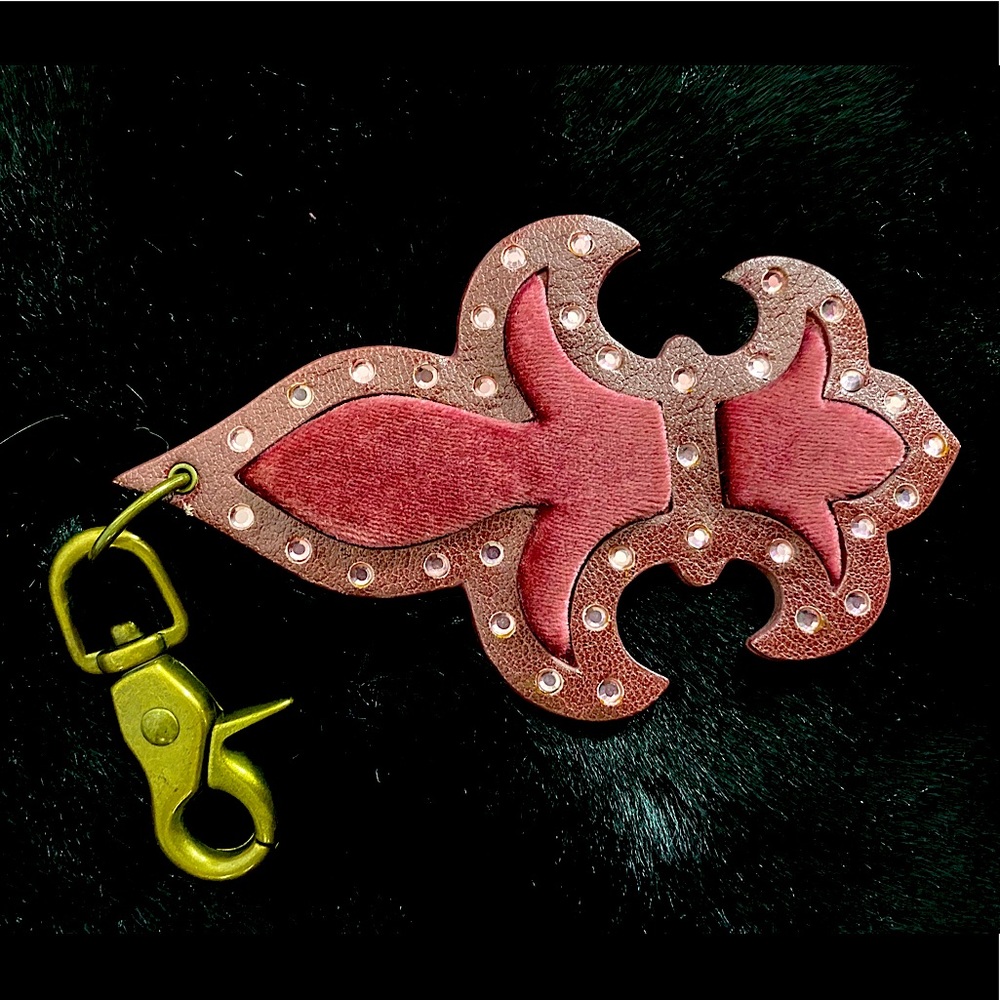 Isabella Fiore Fleur de Lis Bag Charm Fob